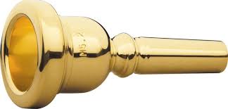 Schilke Symphony trombone mouthpiece, gold plated