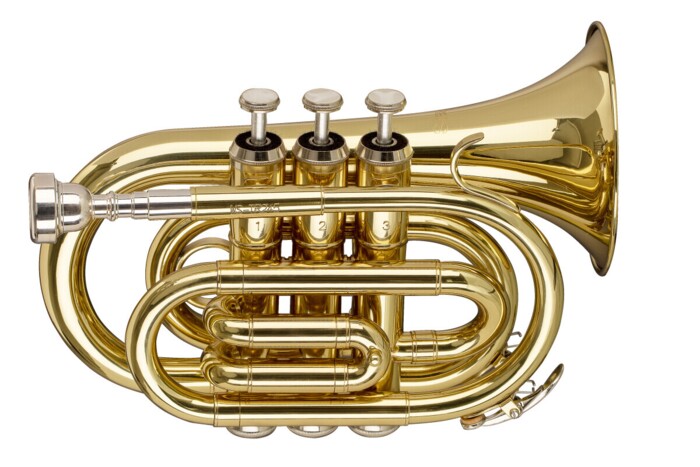 Stagg Bb Pocket Trumpet, Ml-Bore, Brass Body Material