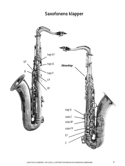 Lær at spille saxofon m/CD