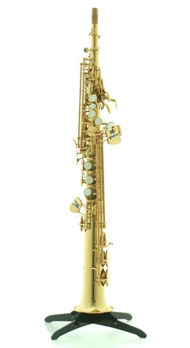 Anfree soprano saxophone, gold lacquer