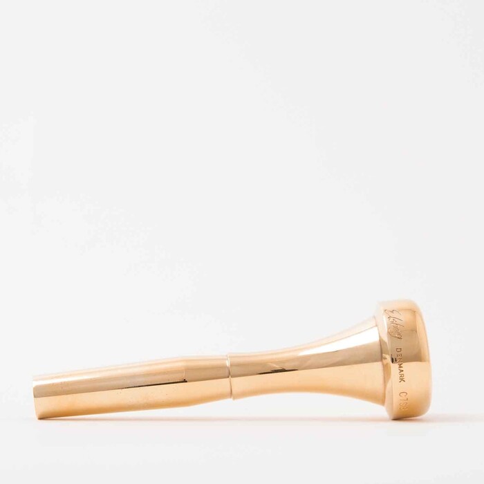 Elsberg trompet mundstykke - Model 1 Forgyldt