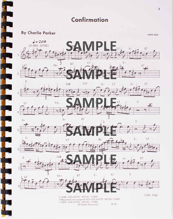 Charlie Parker Omnibook for E-flat instruments