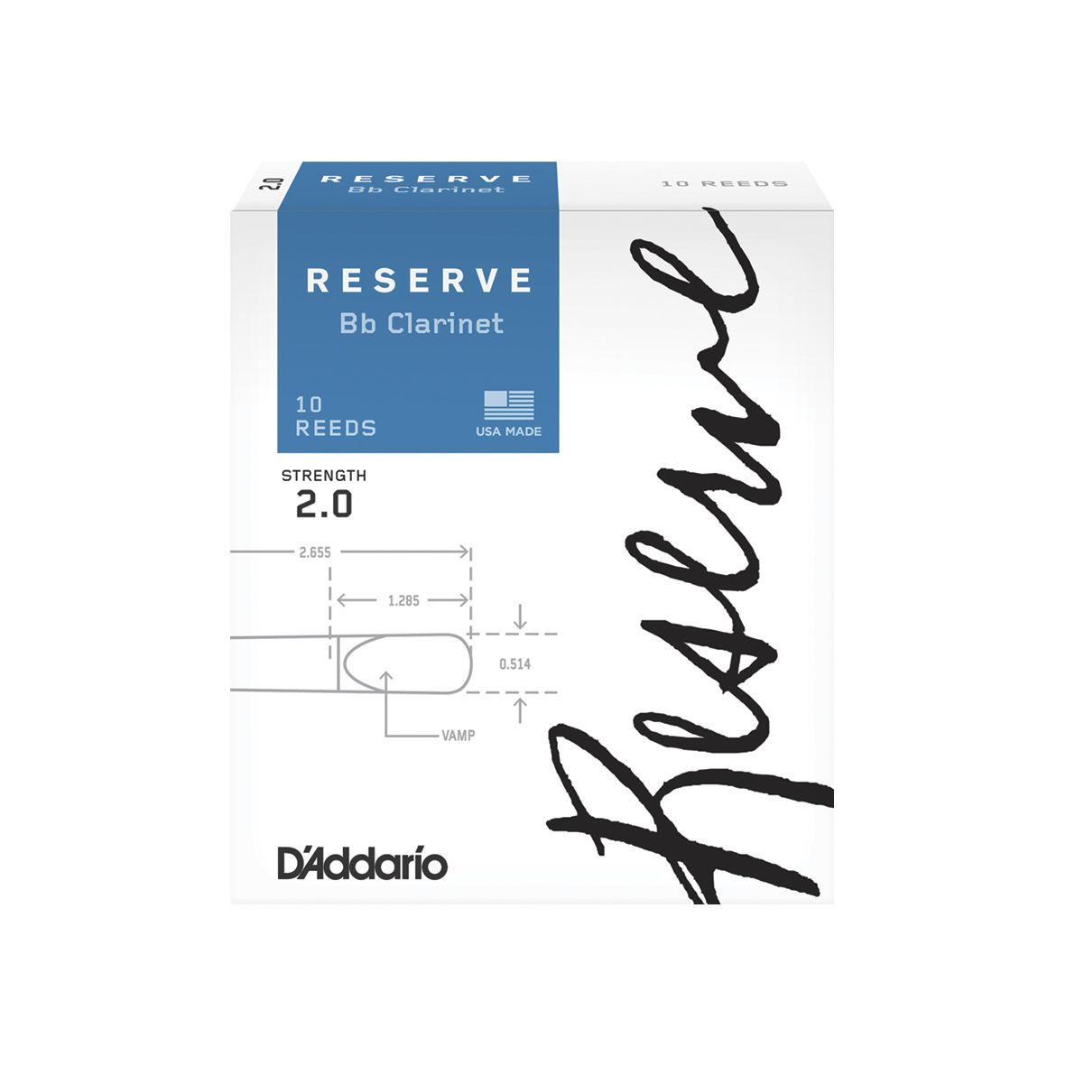 Strength 1.5 DAddario Rico by D'Addario Bb Clarinet Reeds 50-pack RCA0115-B50 