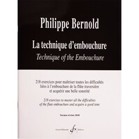 Philippe Bernold La technique d'embouchure